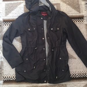 Merona Rain Jacket - Navy Blue - Medium